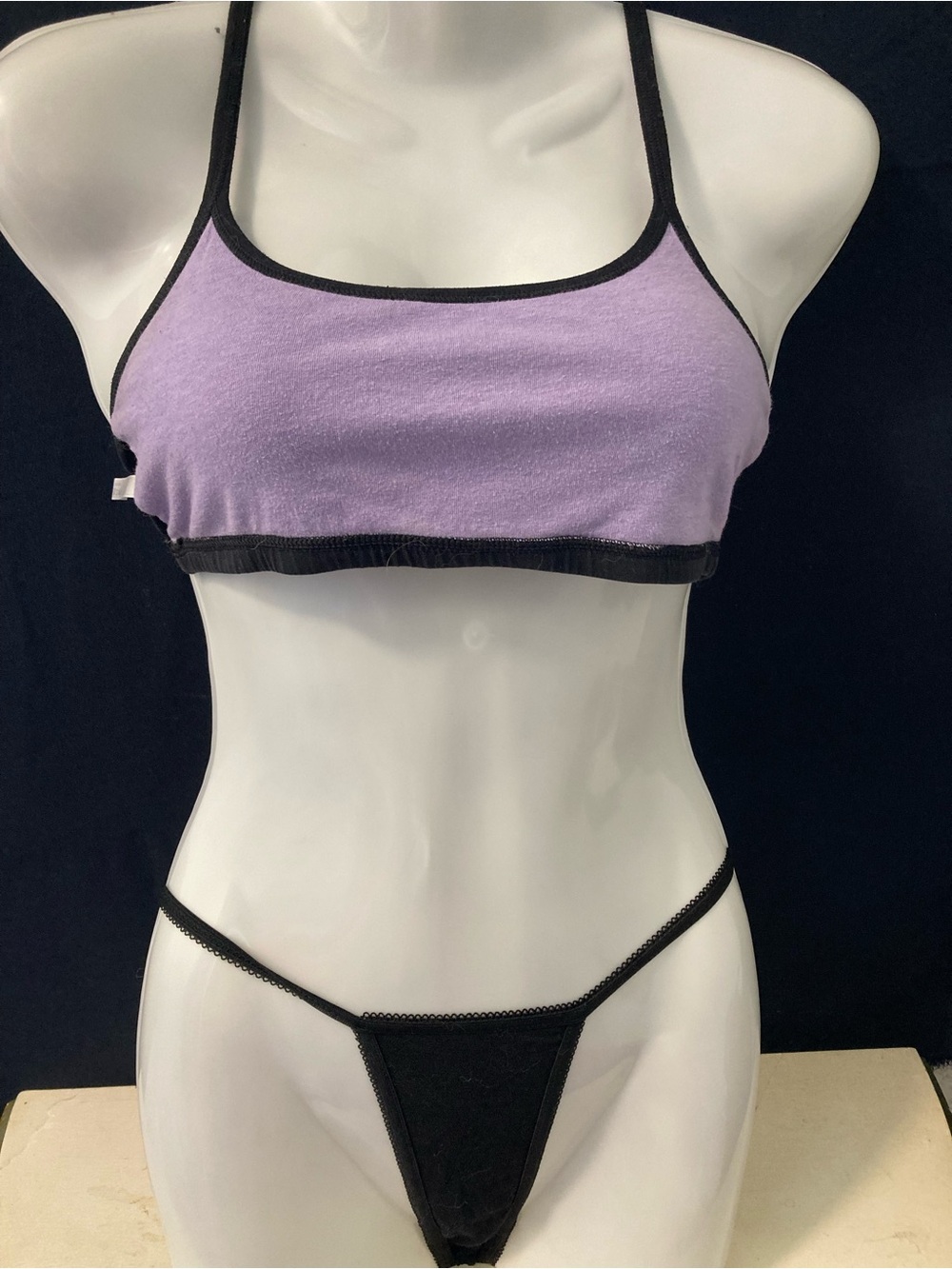 Miiyu Lavender Bralette Purple Soft Lounge Bra P/S